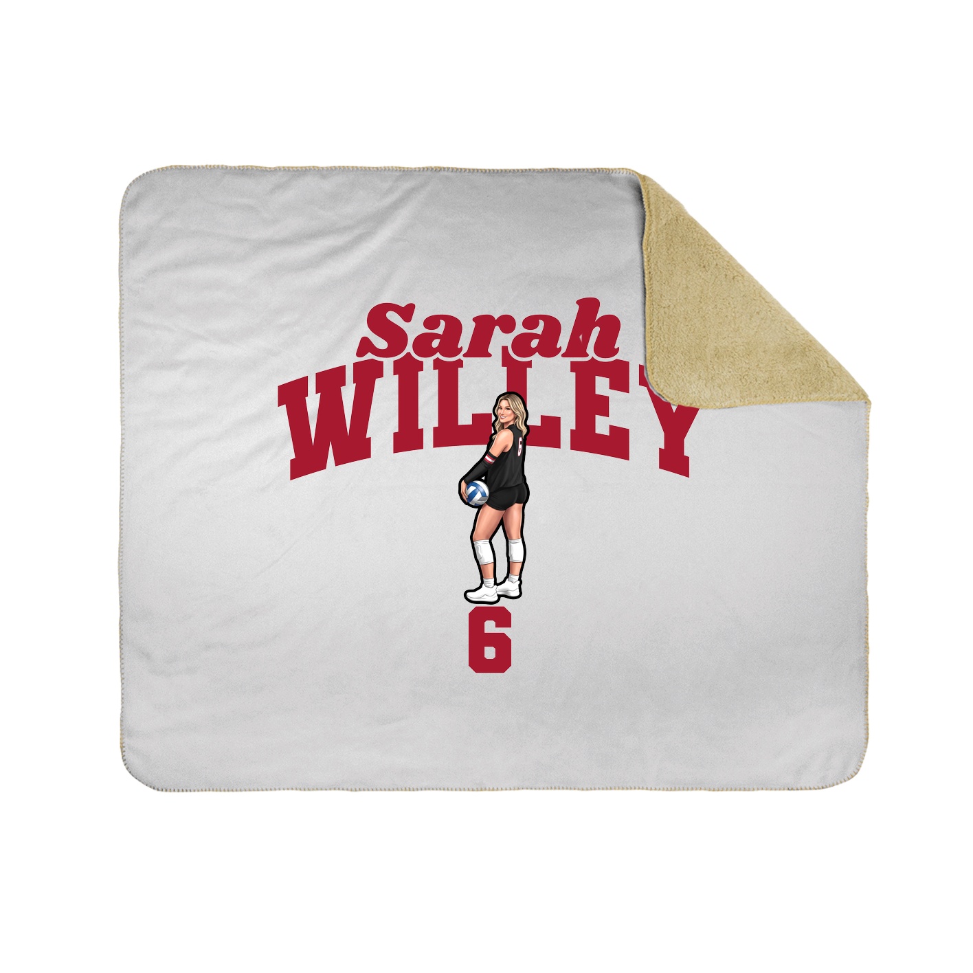 Throw Blanket — Signature Arch in White