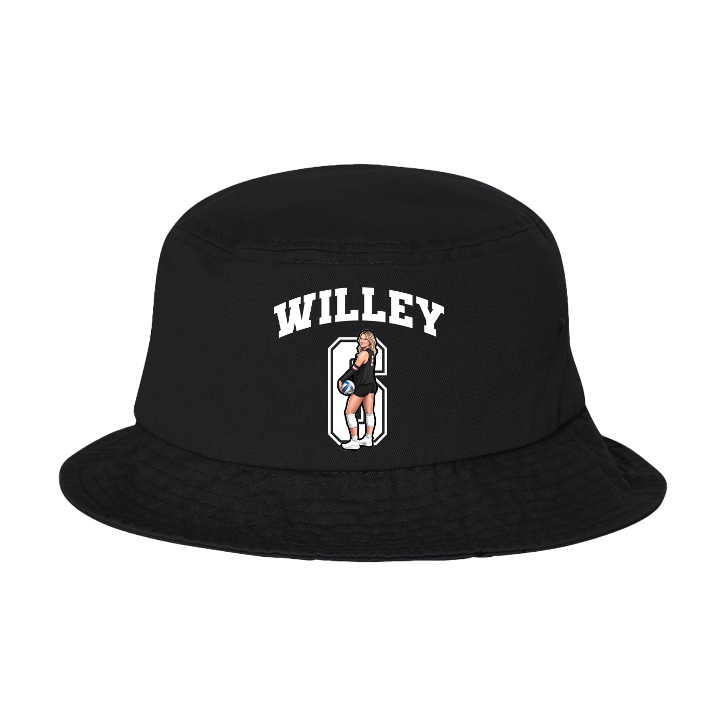 Bucket Cap — Number in Black