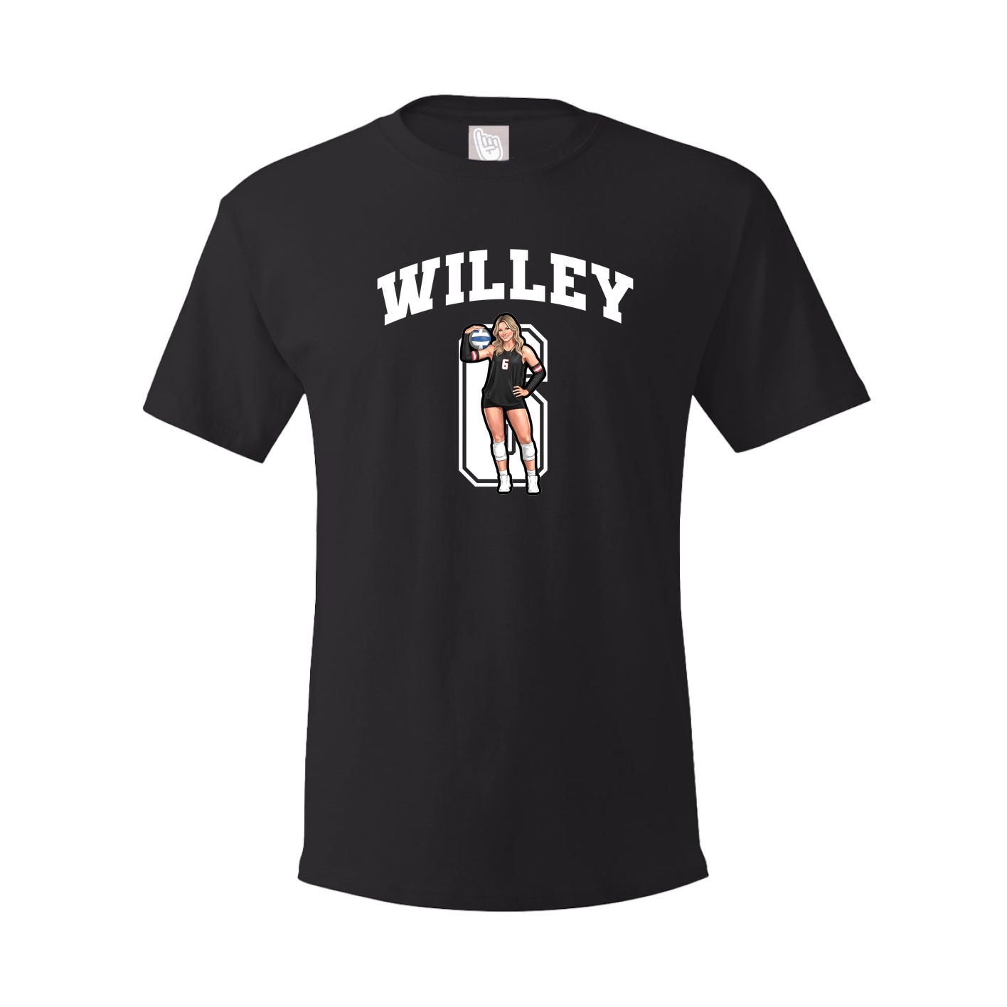 Youth Tee — Number in Black