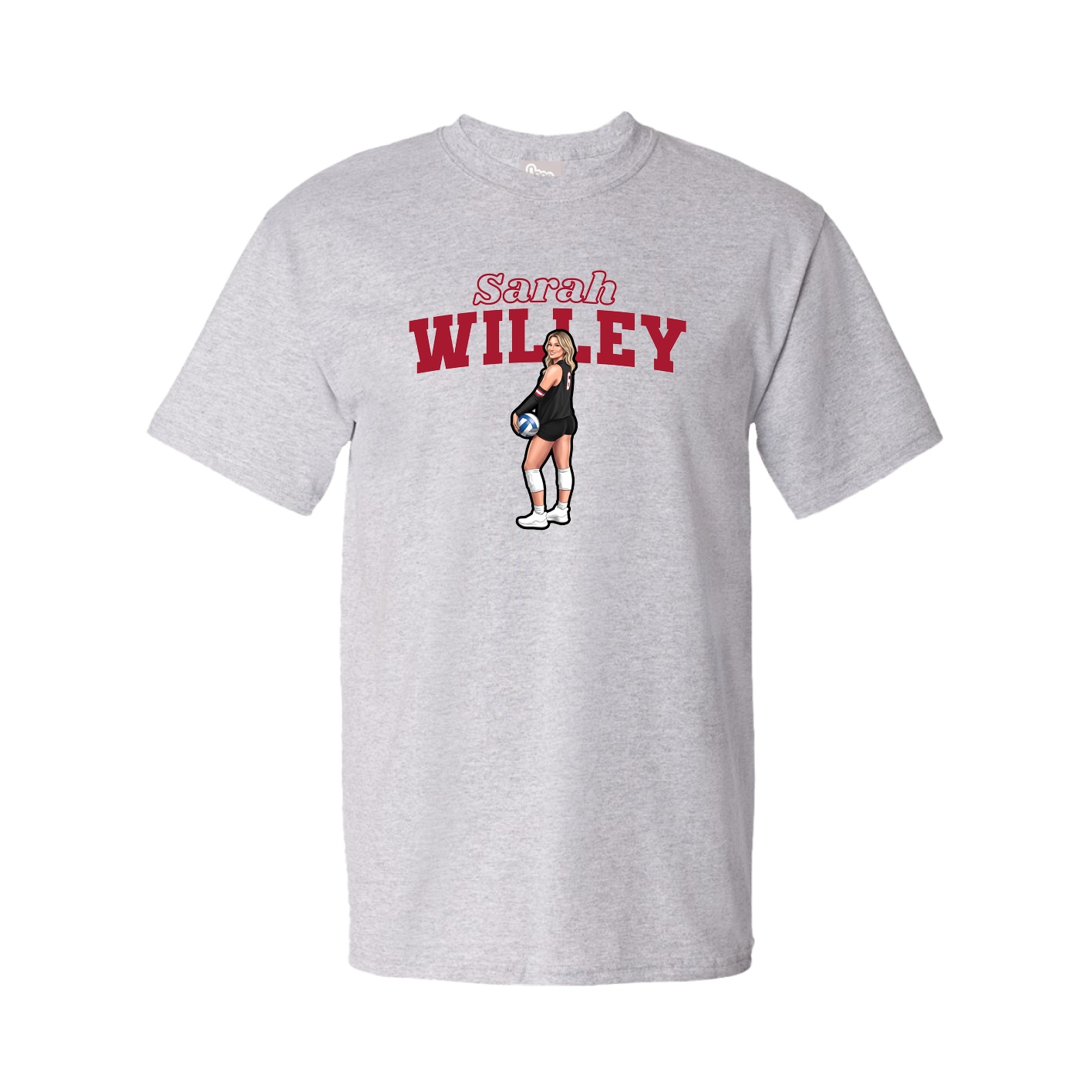 Tee — Name Arch in Grey