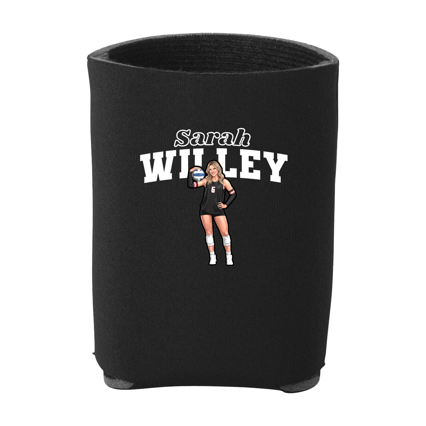 Can Holder — Name Arch in Black