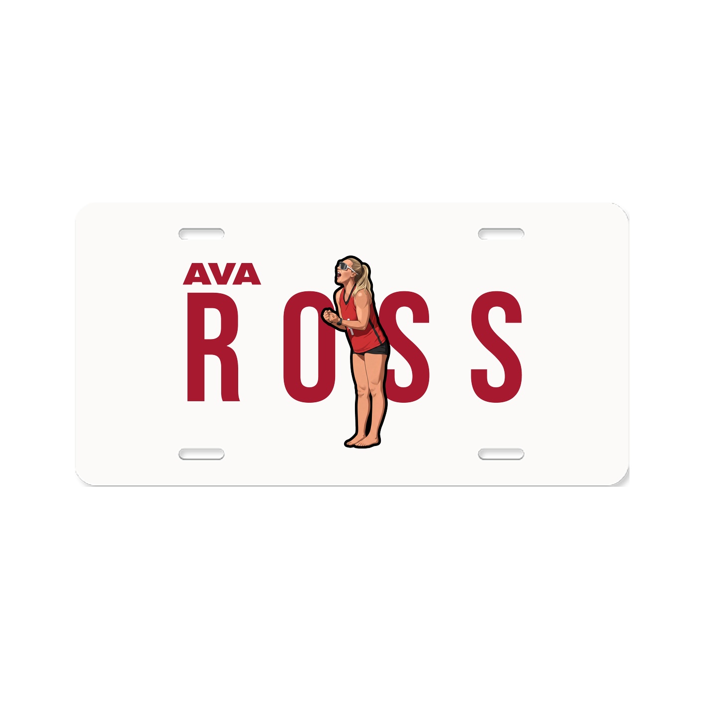 License Plate — Player Name in Classic