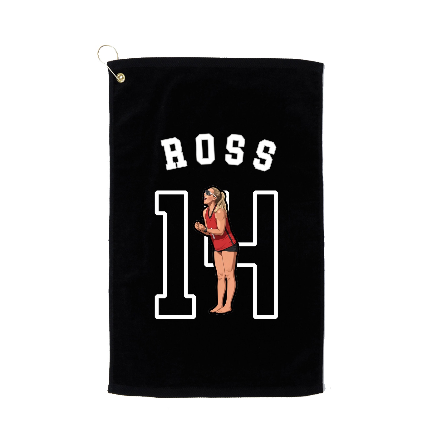 Golf Towel — Shirsey Arch in Black