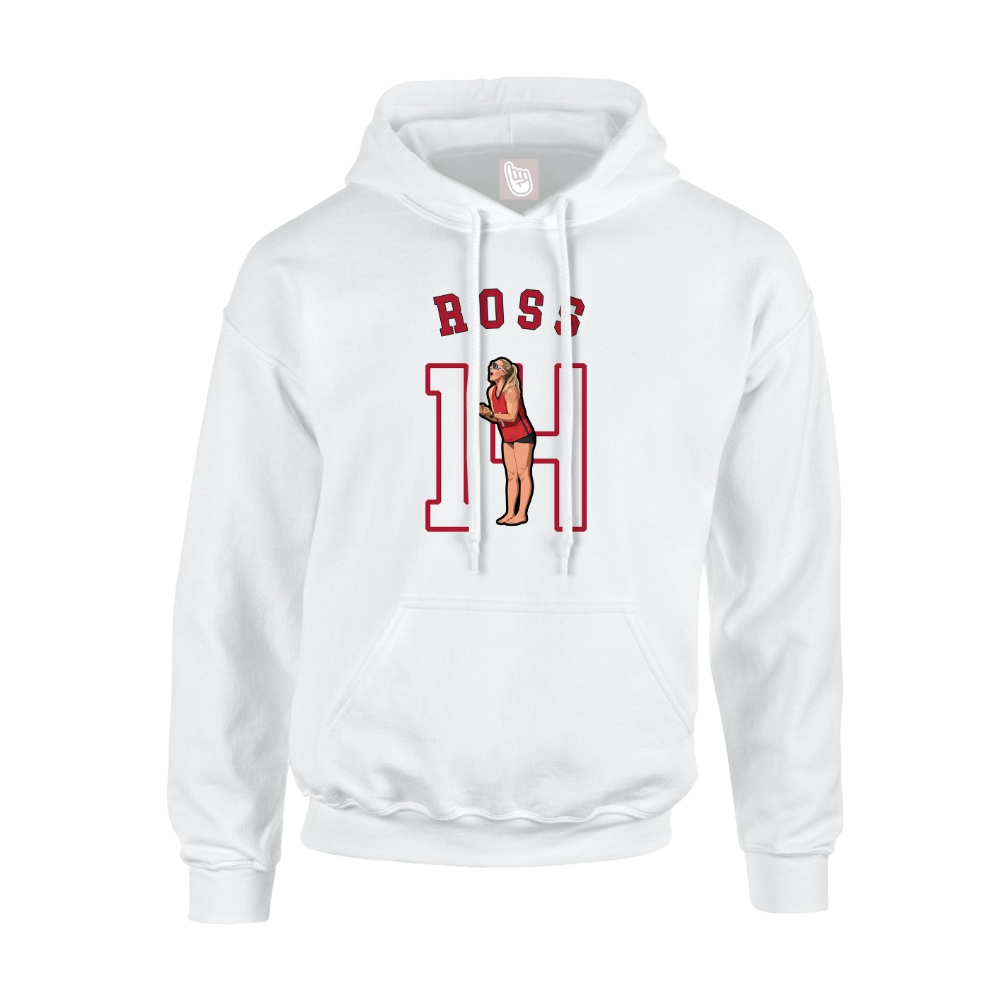 Hoodie — Shirsey Arch in White