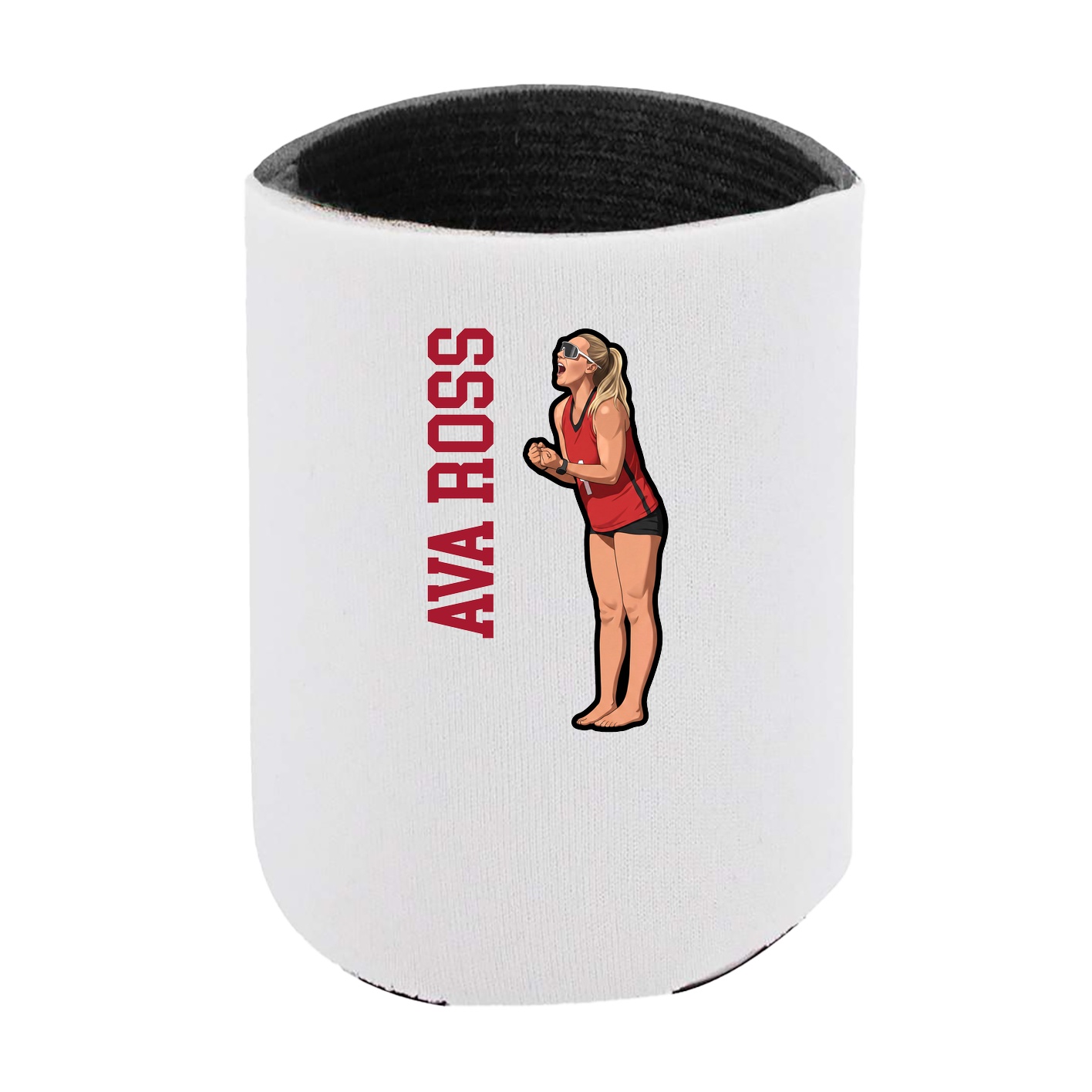 Can Holder — Name Vertical in White