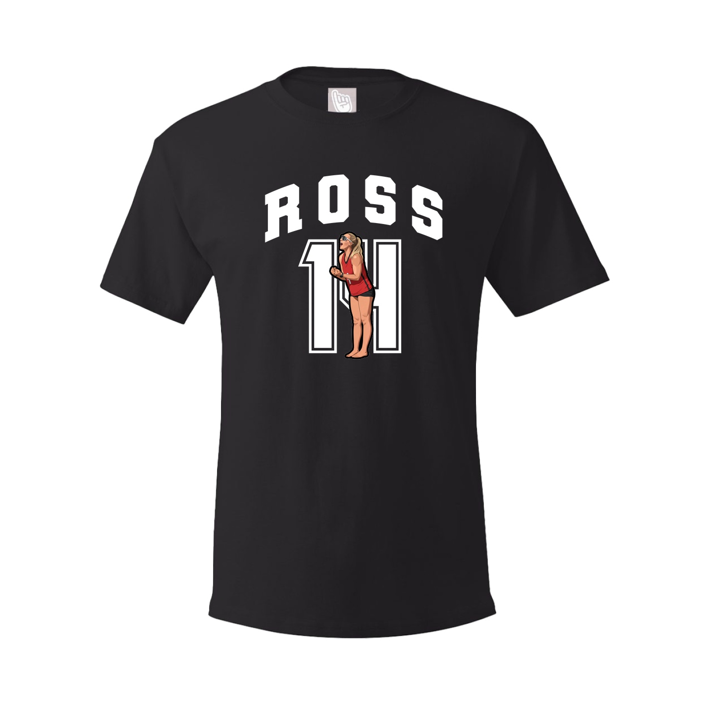 Youth Tee — Number in Black