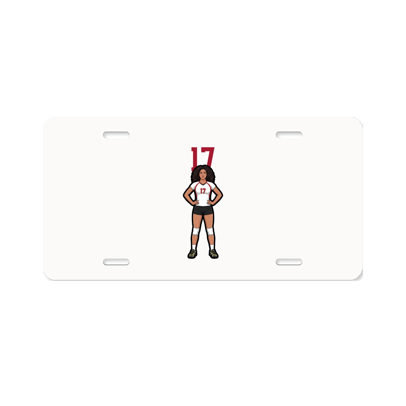 License Plate — Number Top in Classic