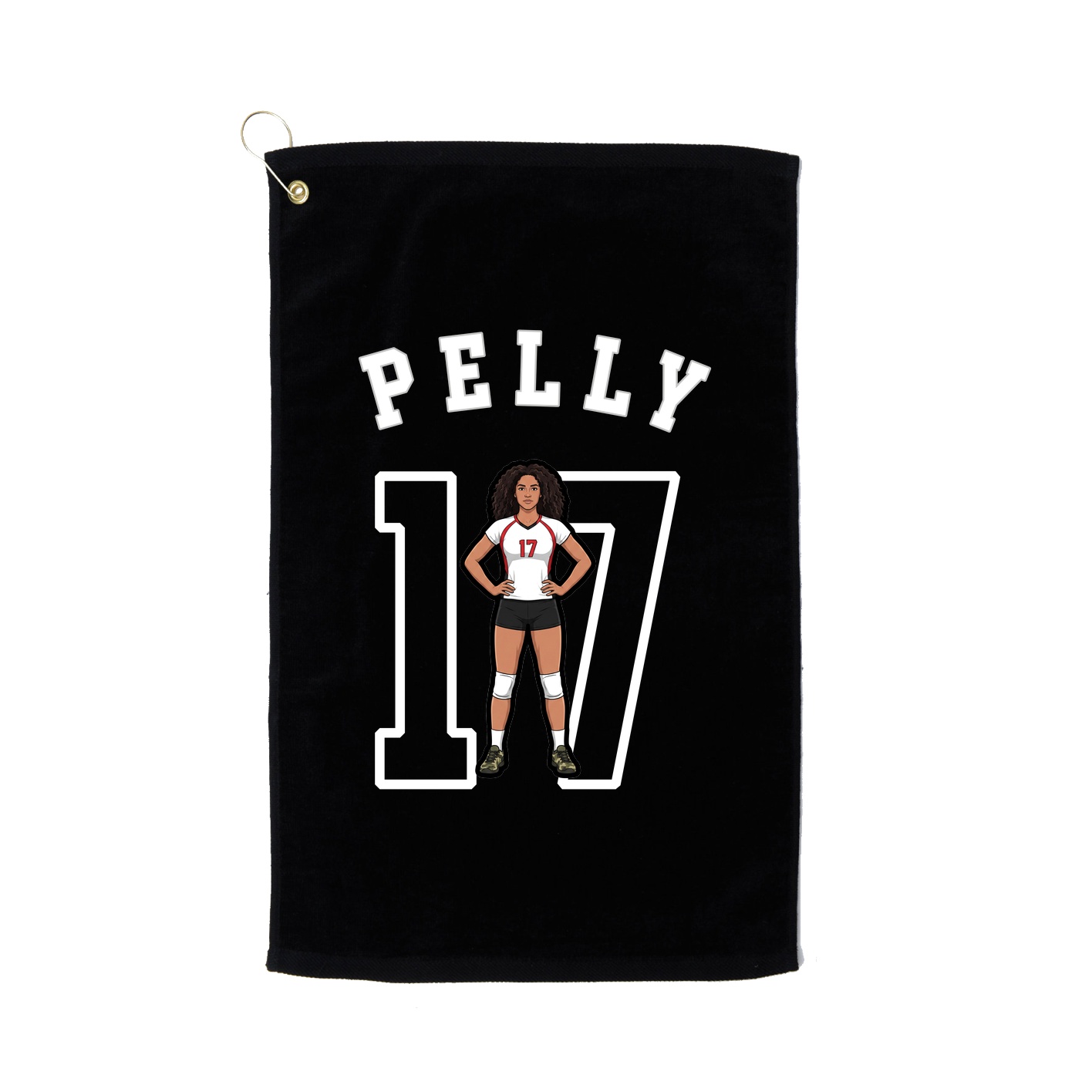 Golf Towel — Shirsey Arch in Black