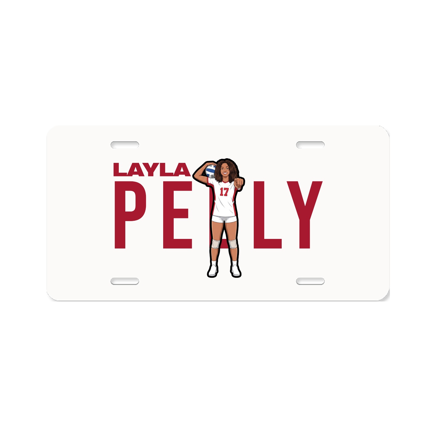 License Plate — Player Name in Classic
