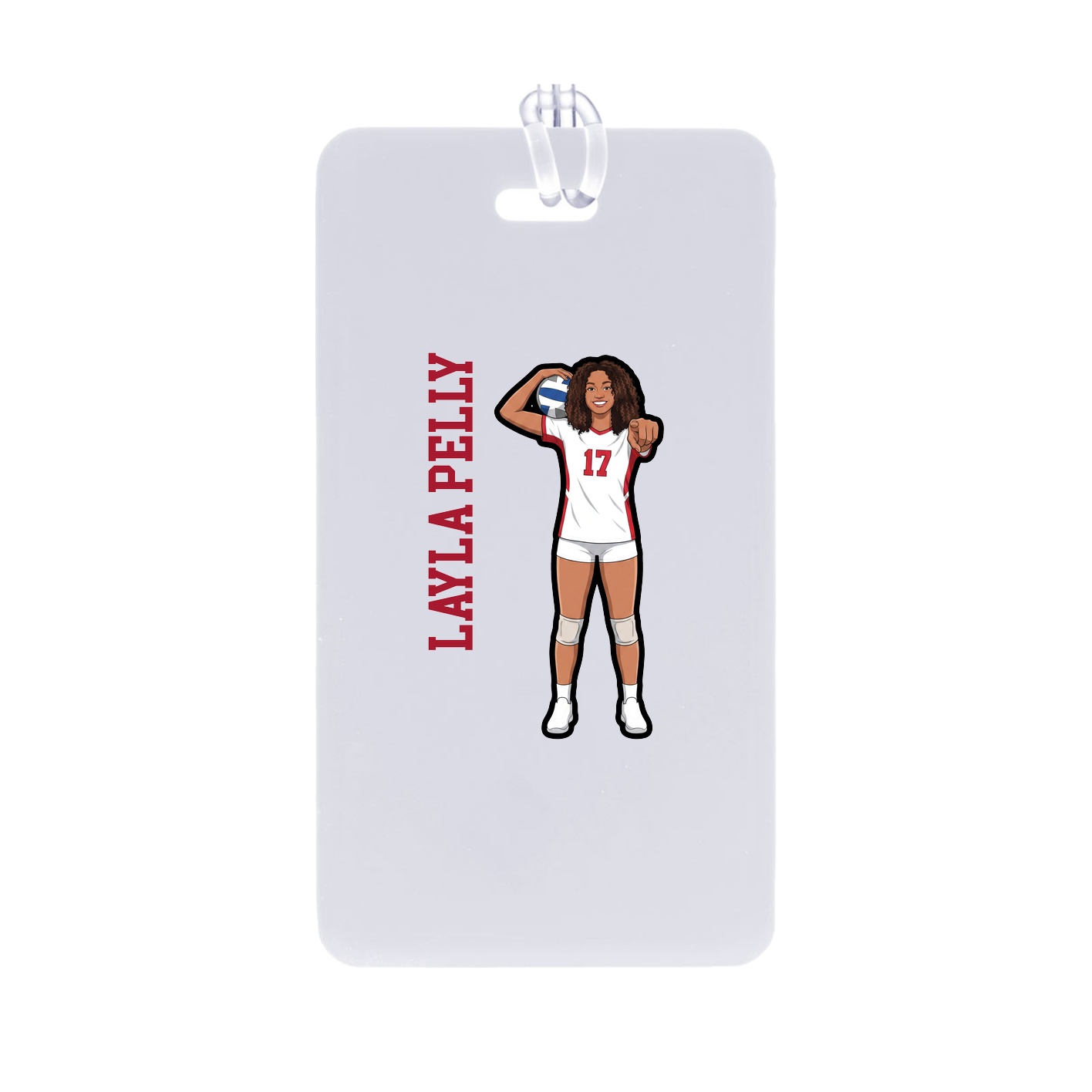 Bag Tag — Name Vertical in Classic