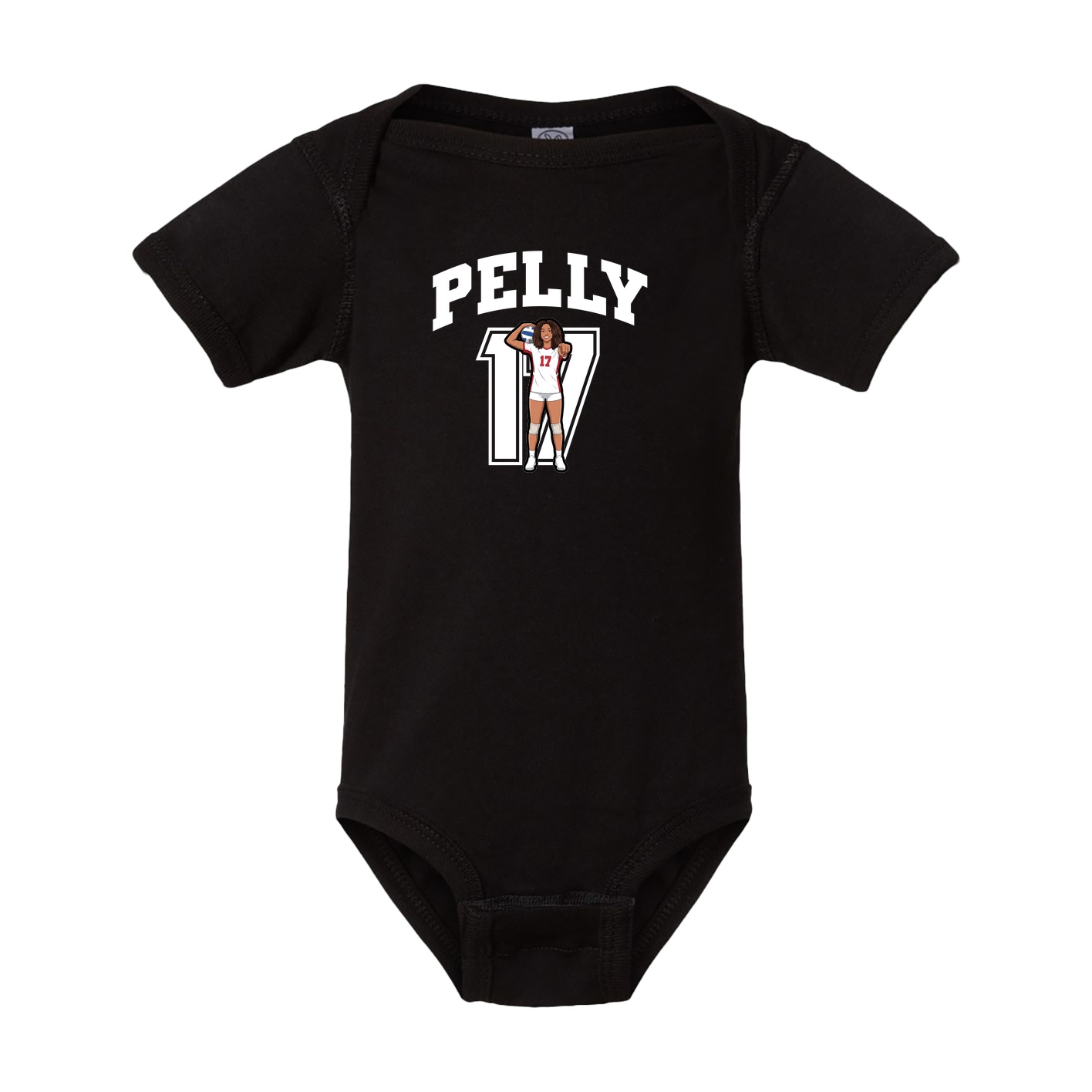 Baby Onesie — Number in Black