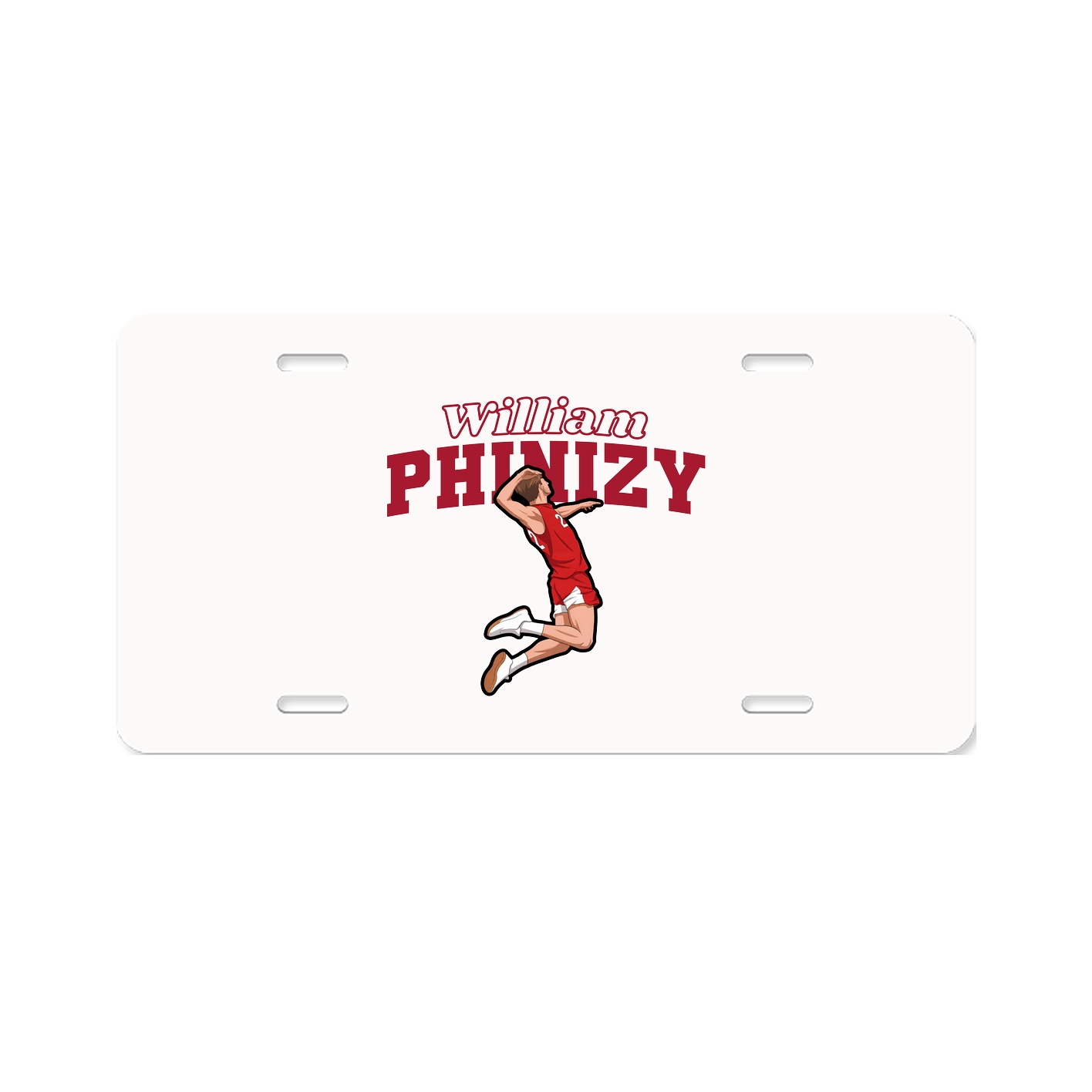 License Plate — Name Arch in Classic