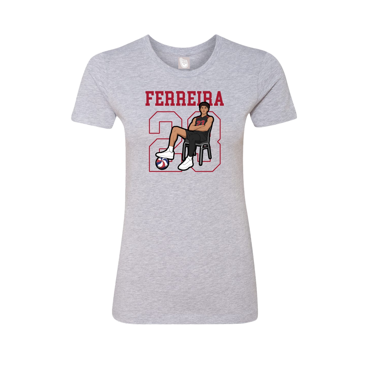 Fitted Women's Tee — Shirsey in Grey