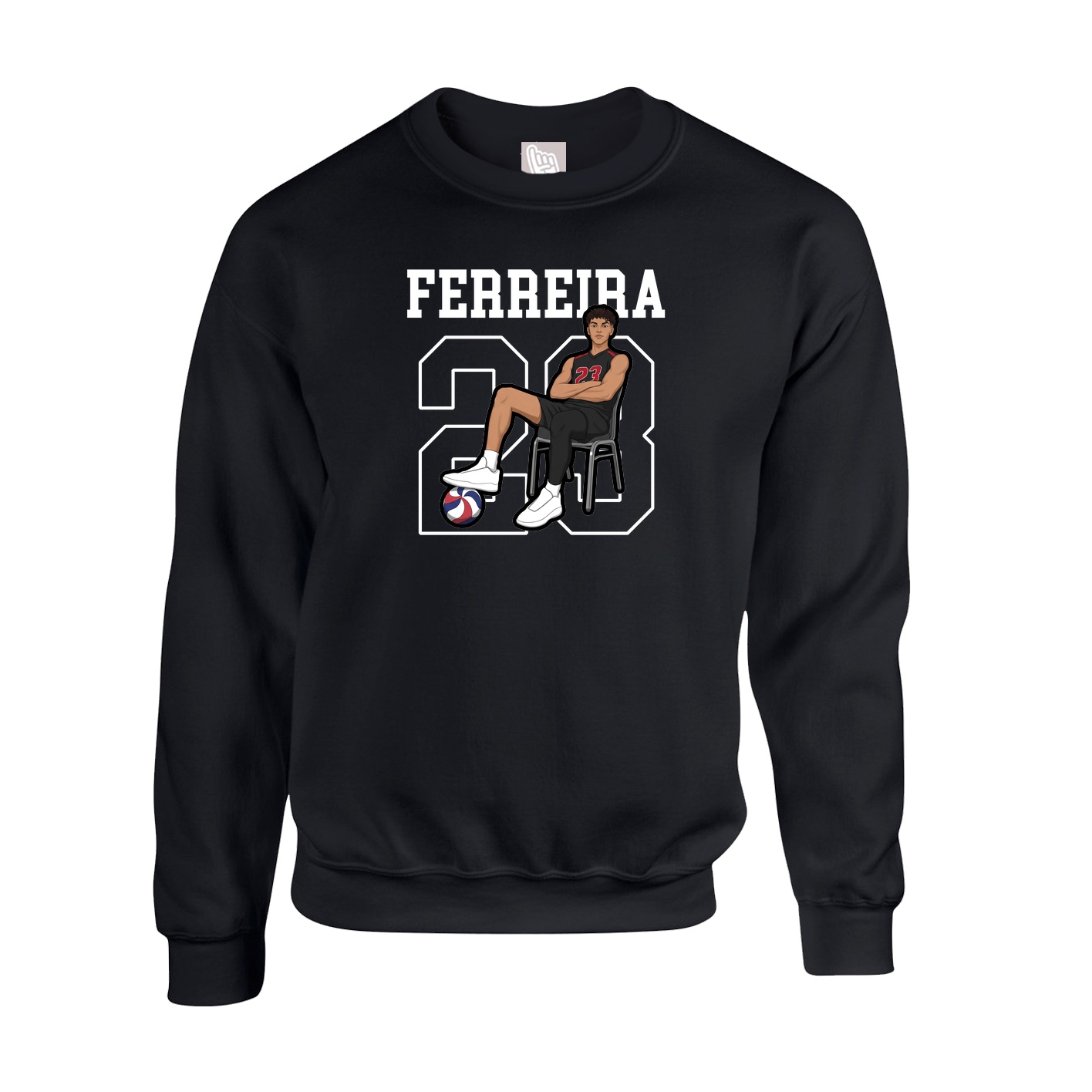 Fleece Crew — Shirsey in Black