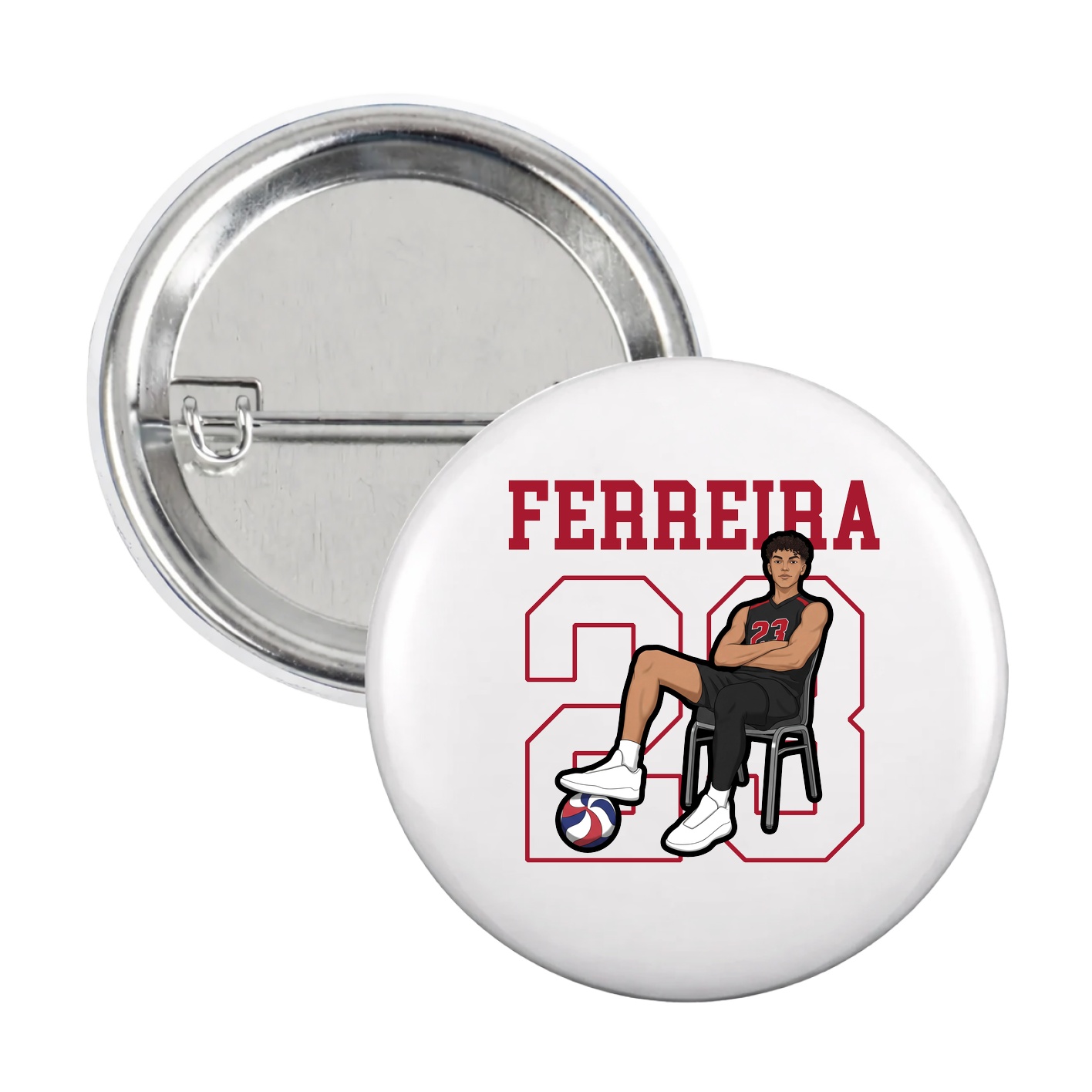 Game Day Button — Shirsey in White