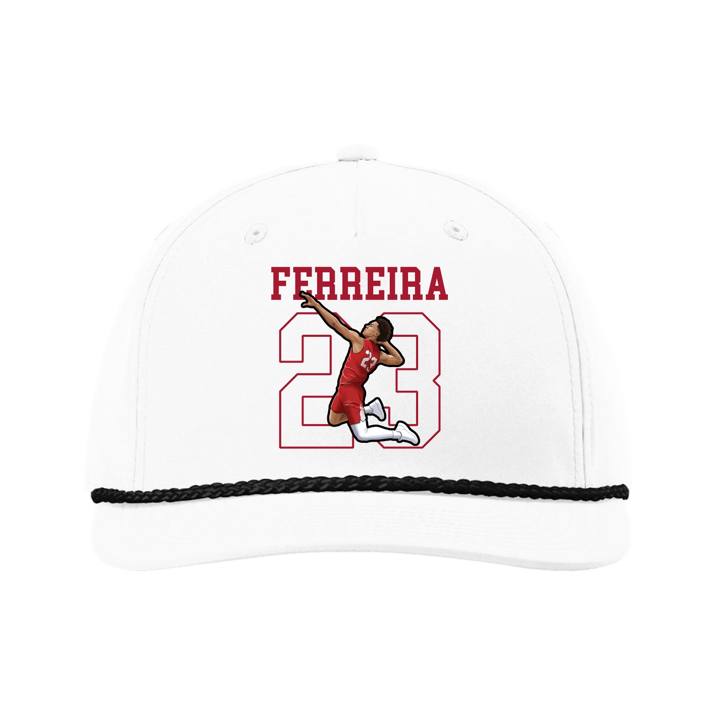 Five-Panel Classic Rope Cap — Shirsey in White