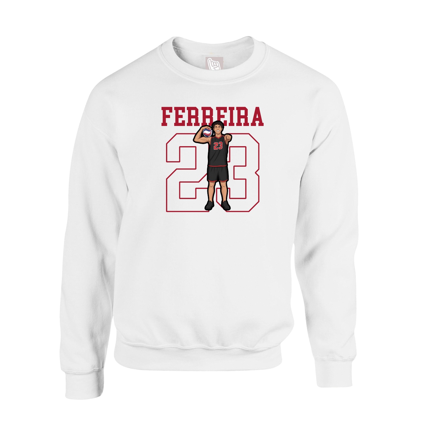 Fleece Crew — Shirsey in White