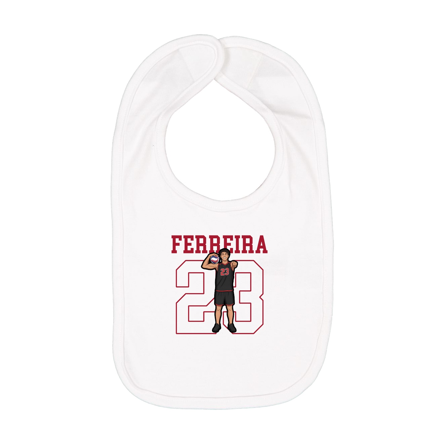 Infant Bib — Shirsey in White