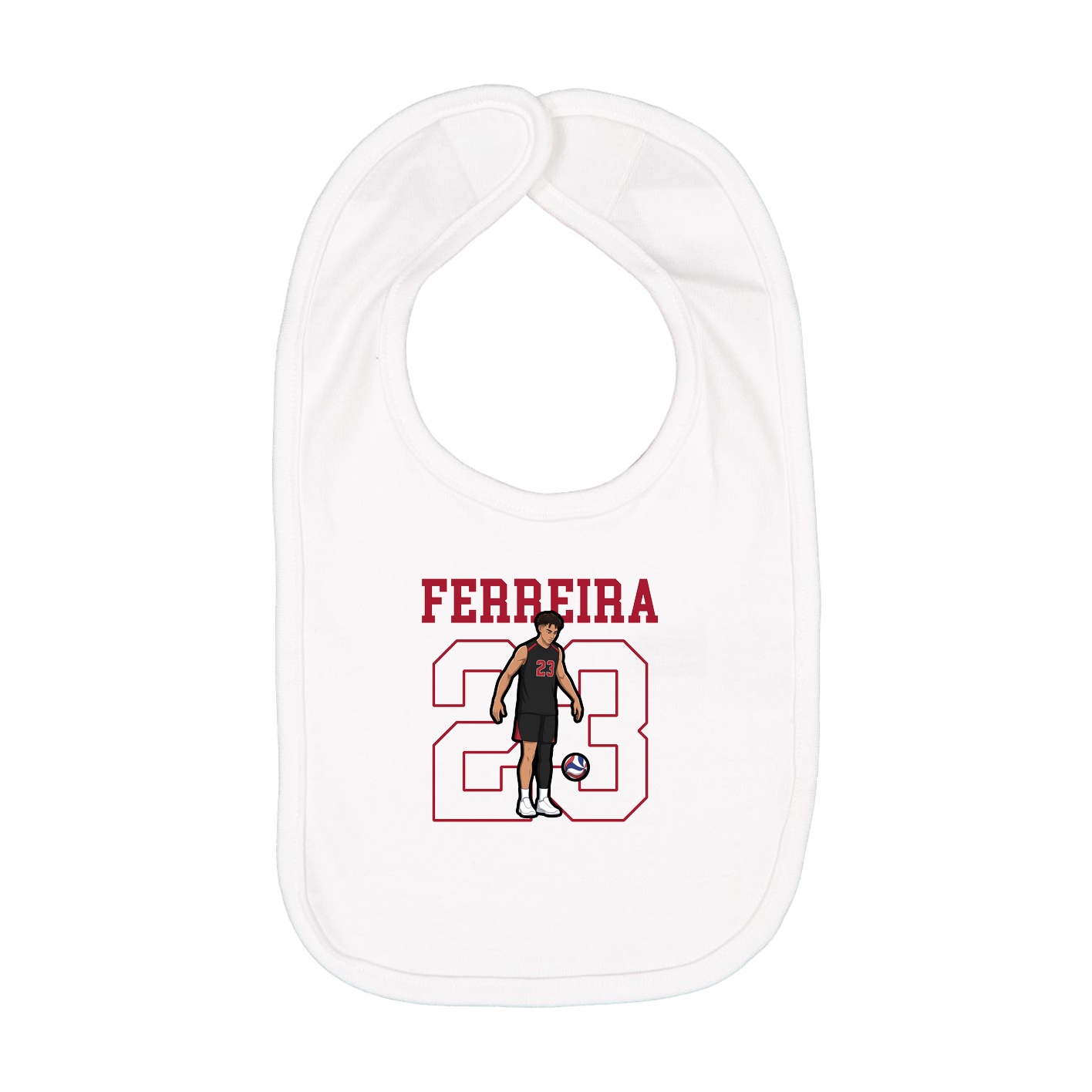 Infant Bib — Shirsey in White