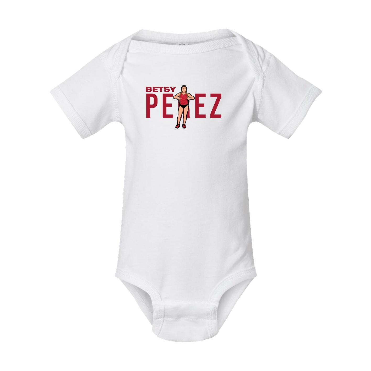 Baby Onesie — Player Name in White