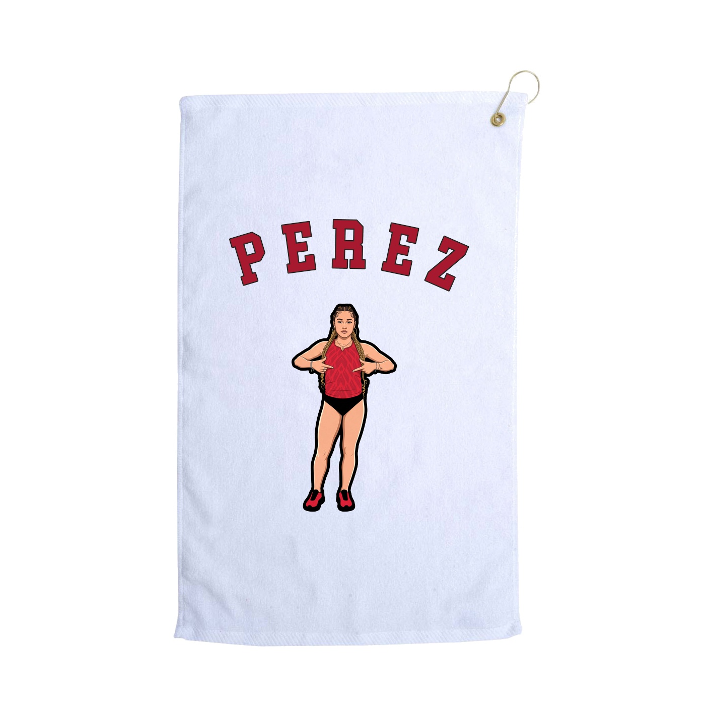 Golf Towel — Shirsey Arch in White