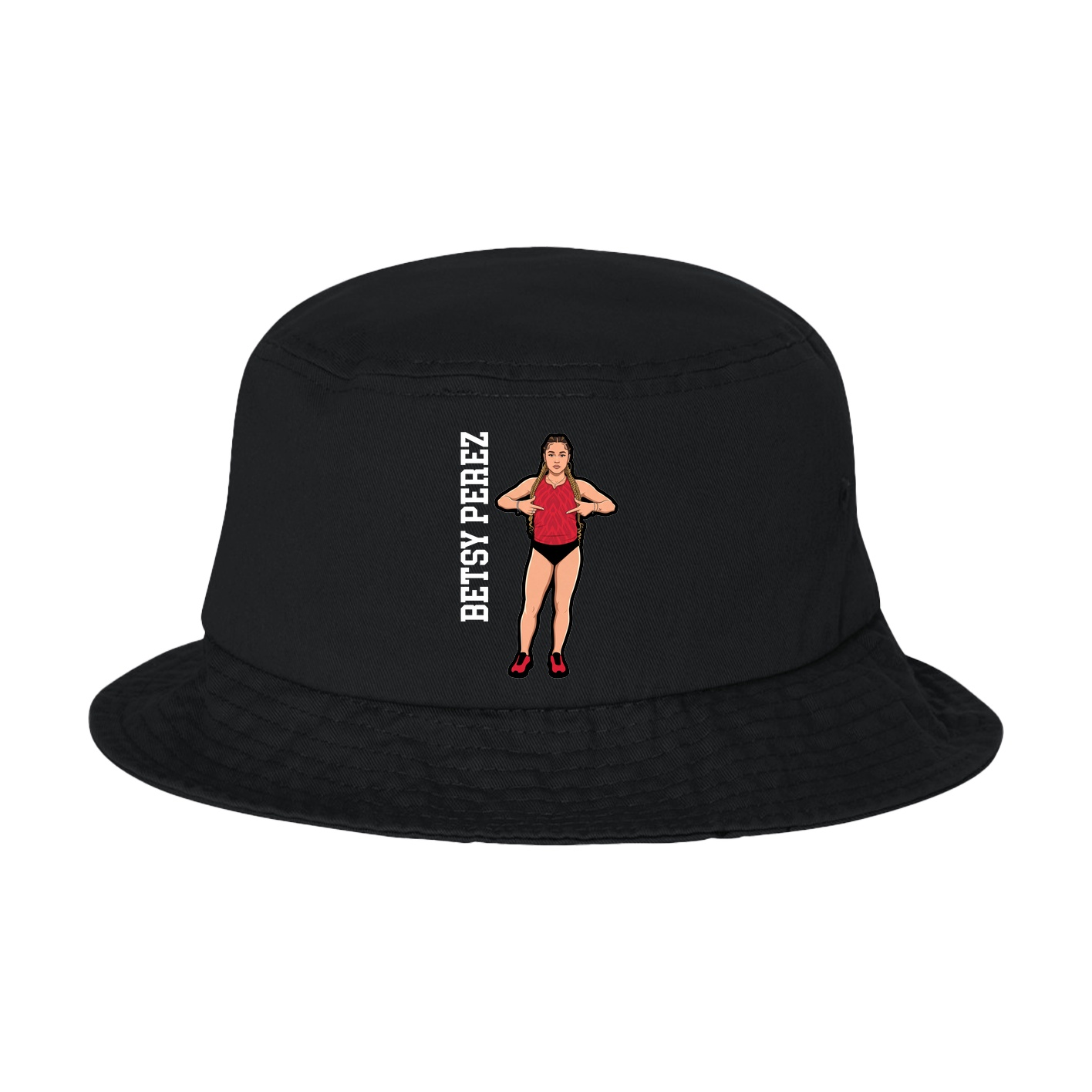 Bucket Cap — Name Vertical in Black