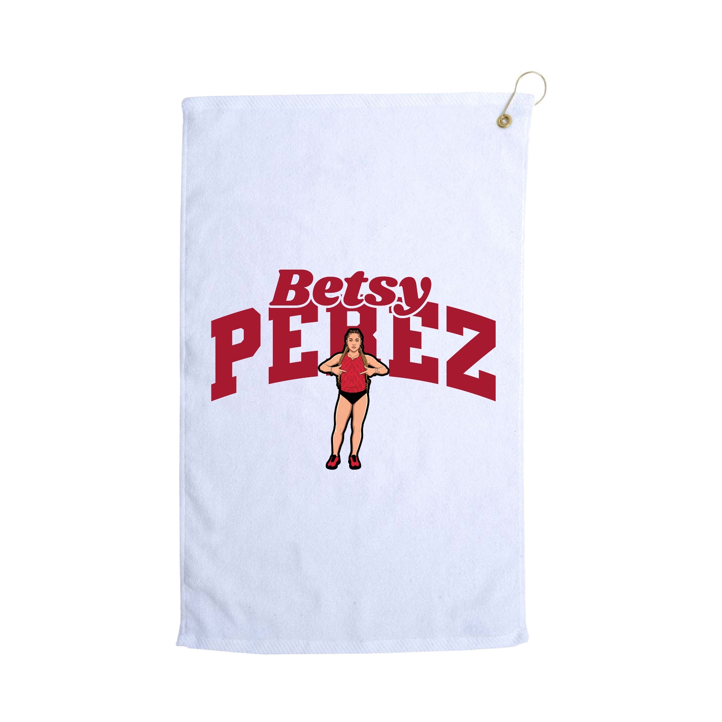 Golf Towel — Signature Arch in White