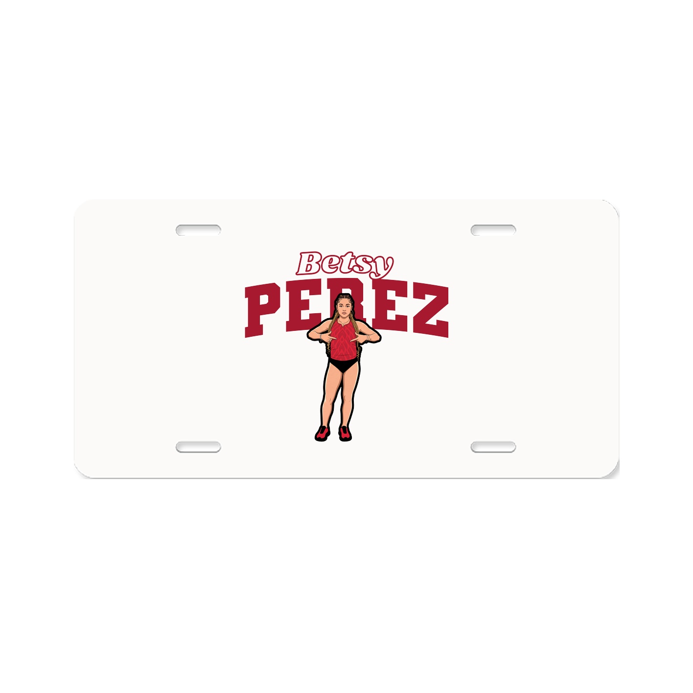 License Plate — Name Arch in Classic