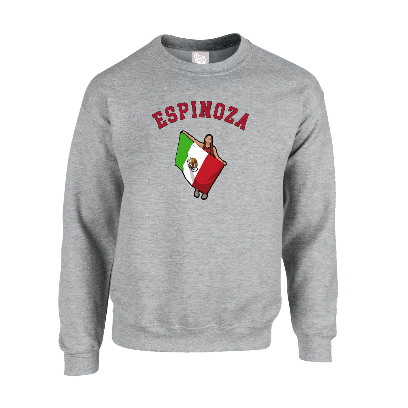 Fleece Crew — Shirsey Arch in Grey