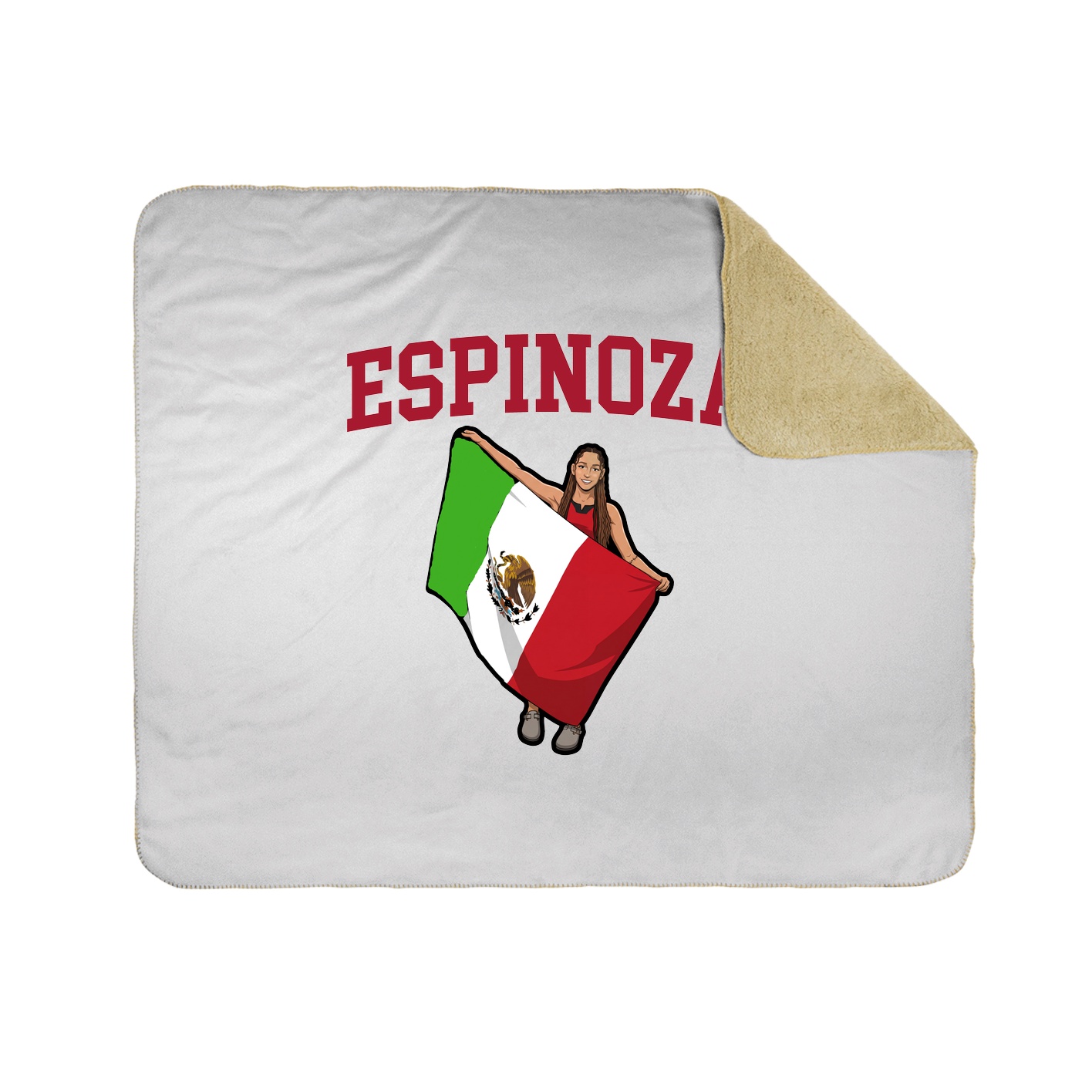 Throw Blanket — Shirsey in White