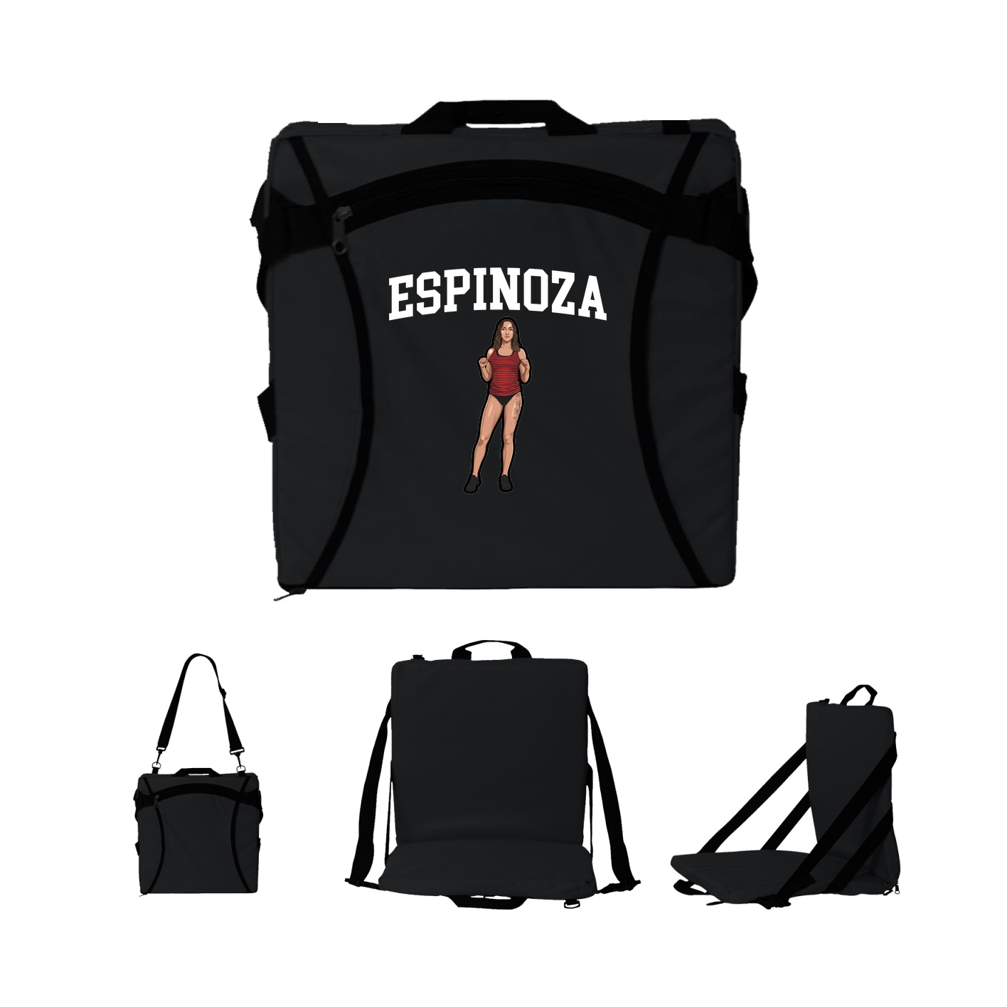 Folding Stadium Seat — Shirsey in Black