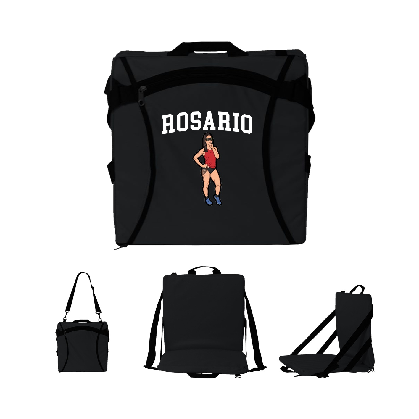 Folding Stadium Seat — Shirsey in Black
