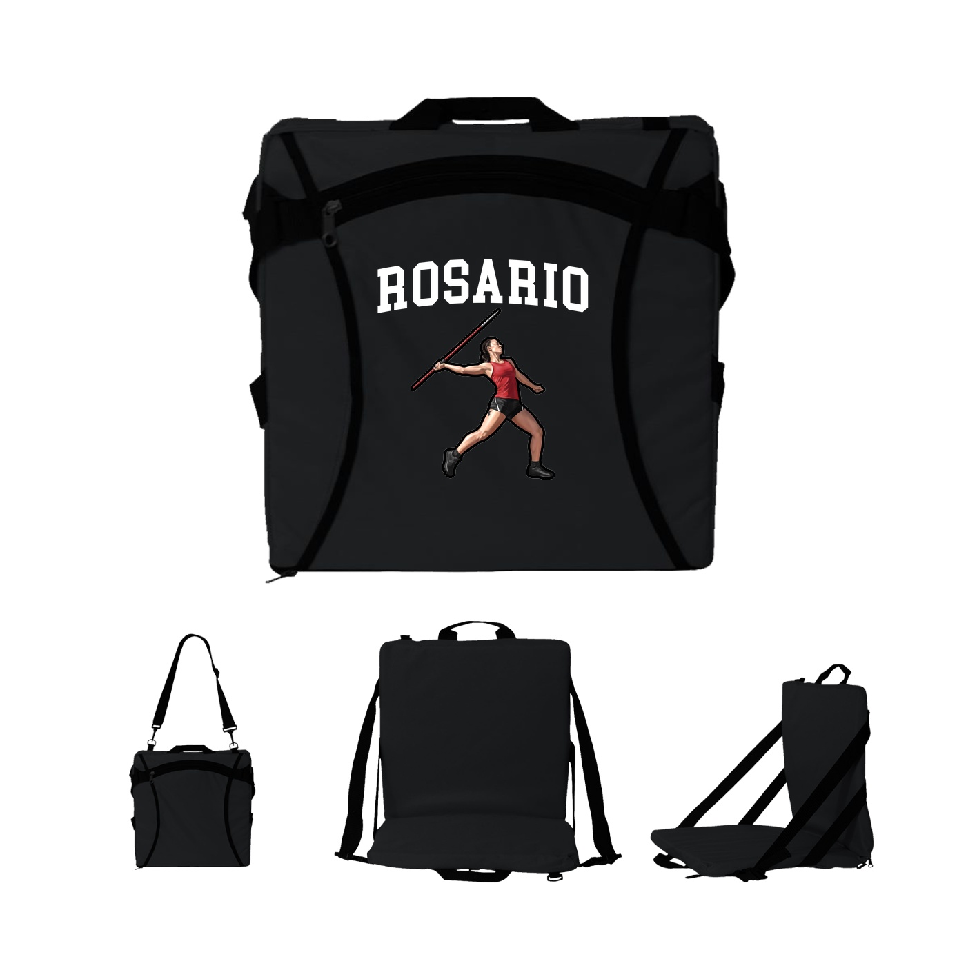Folding Stadium Seat — Shirsey in Black