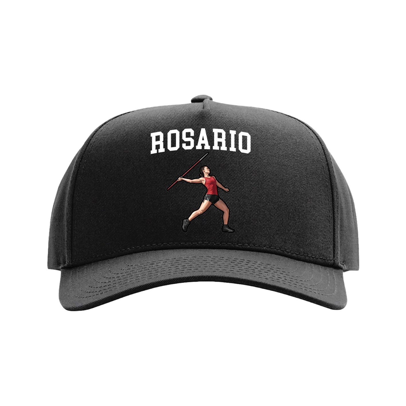 Full Fabric Five-Panel Champ Cap — Shirsey in Black