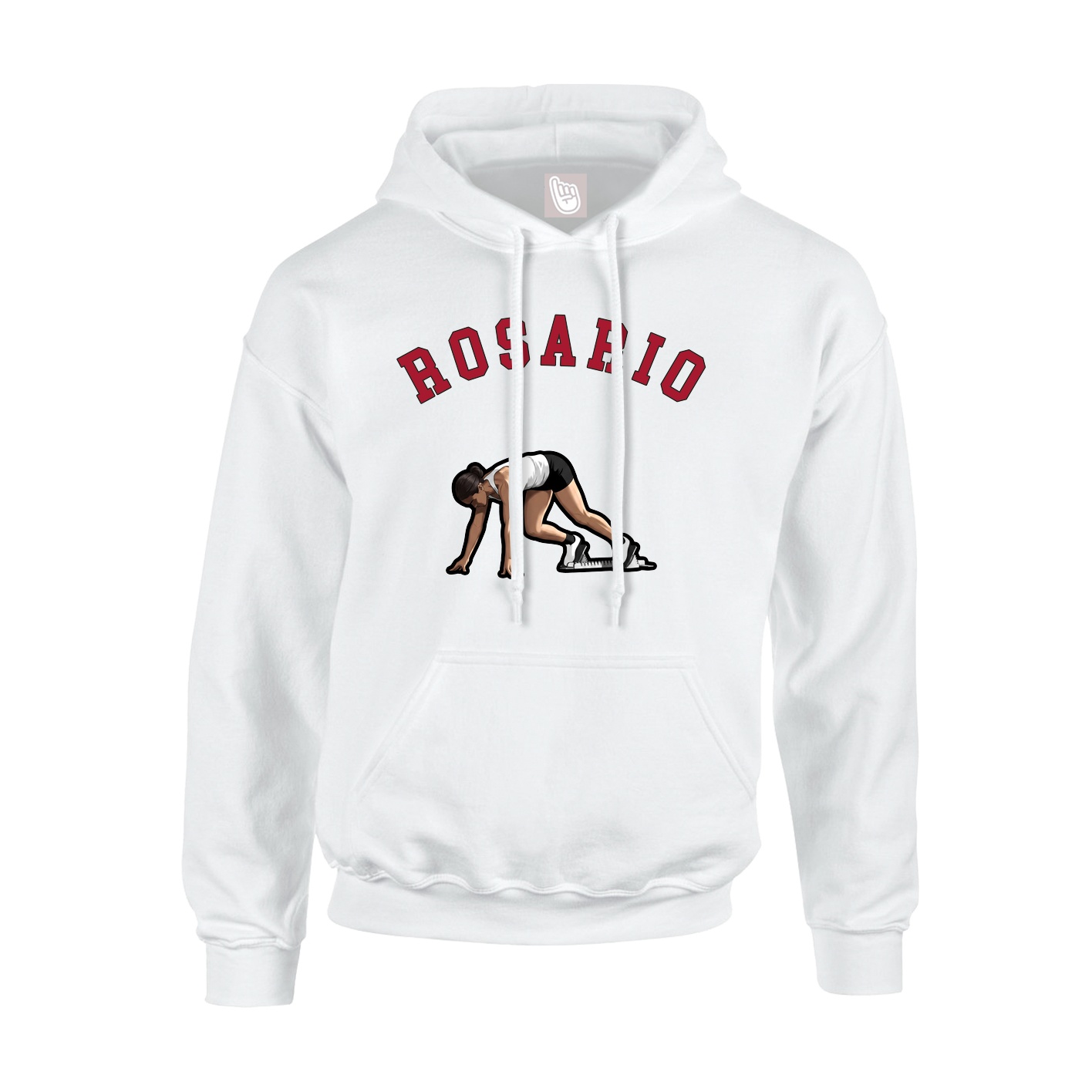 Youth Hoodie — Shirsey Arch in White