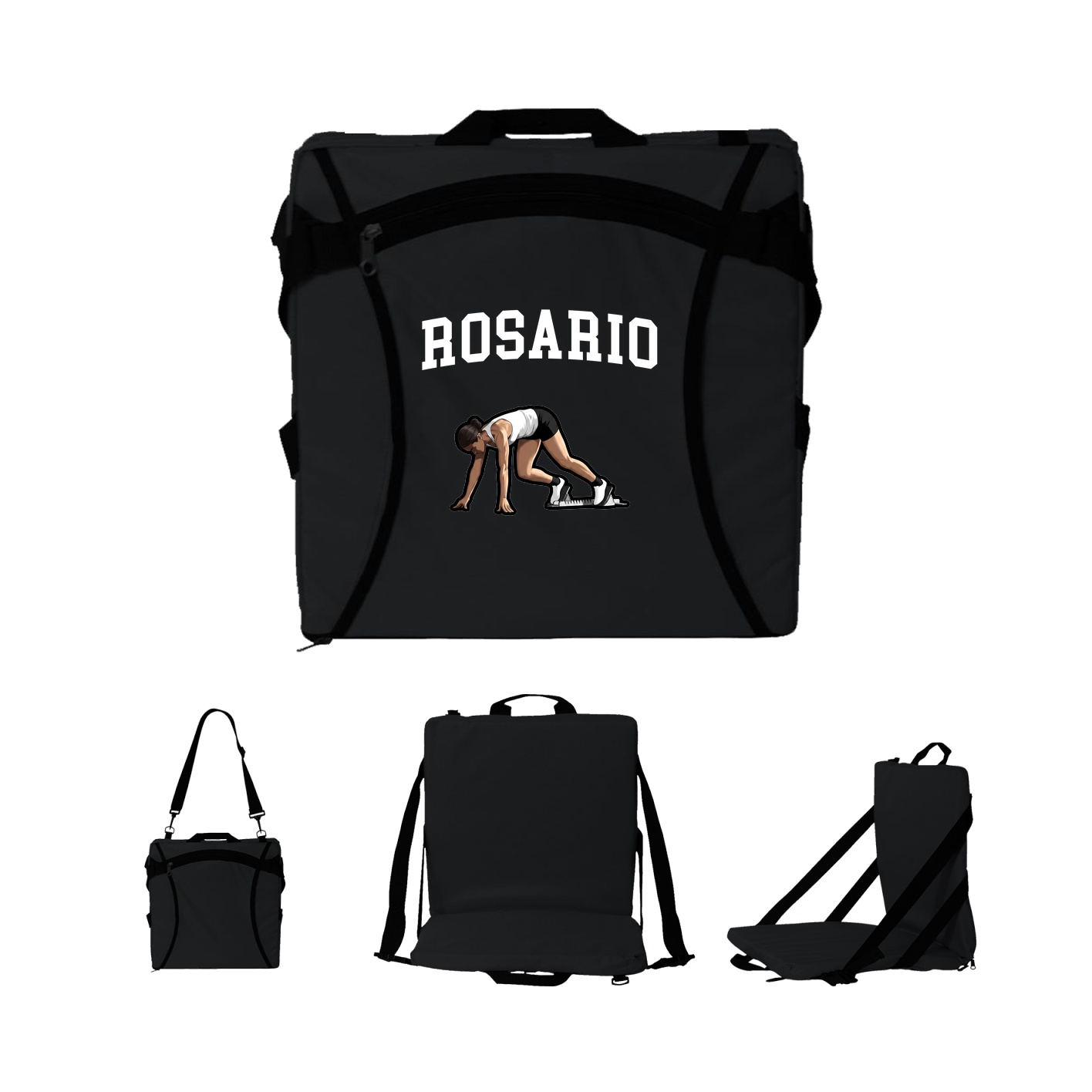 Folding Stadium Seat — Shirsey in Black