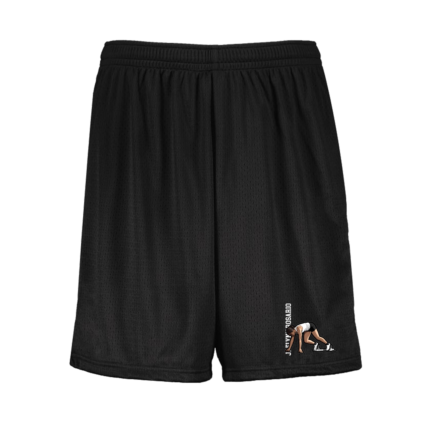 Shorts — Name Vertical in Black