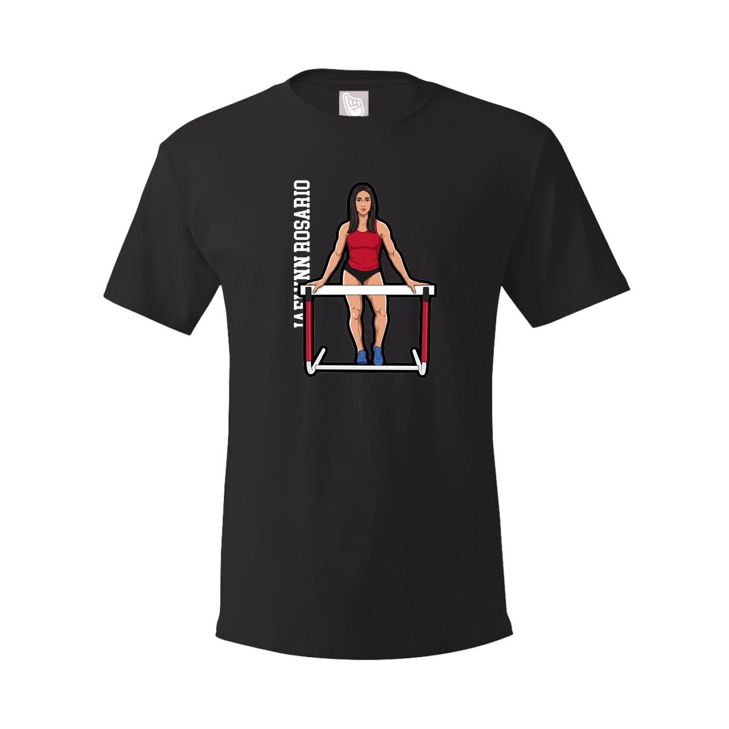 Tee — Name Vertical in Black