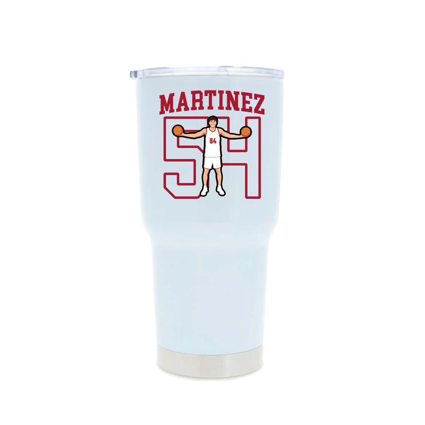 30oz Stainless Steel Tumbler — Shirsey in White