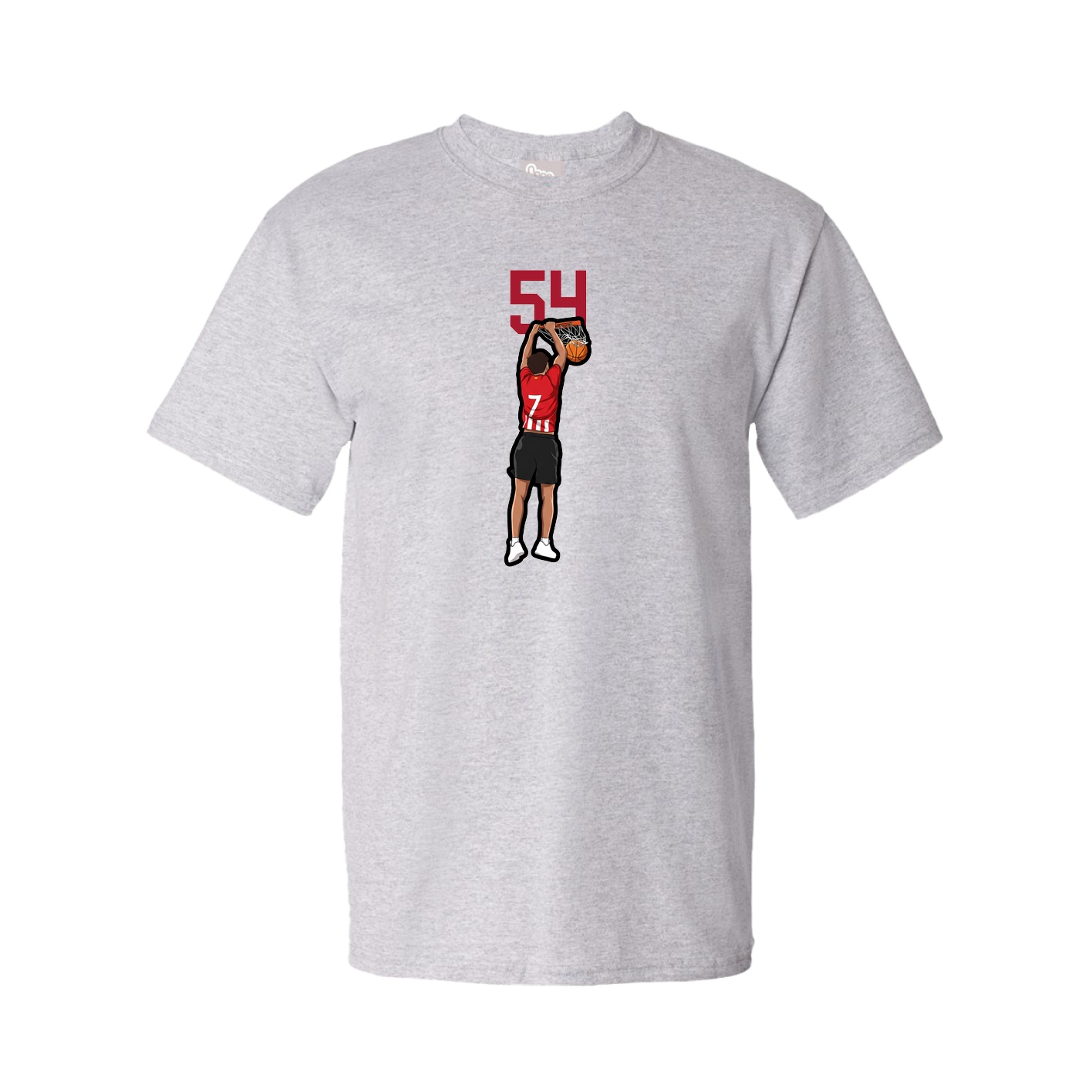 Tee — Number Top in Grey