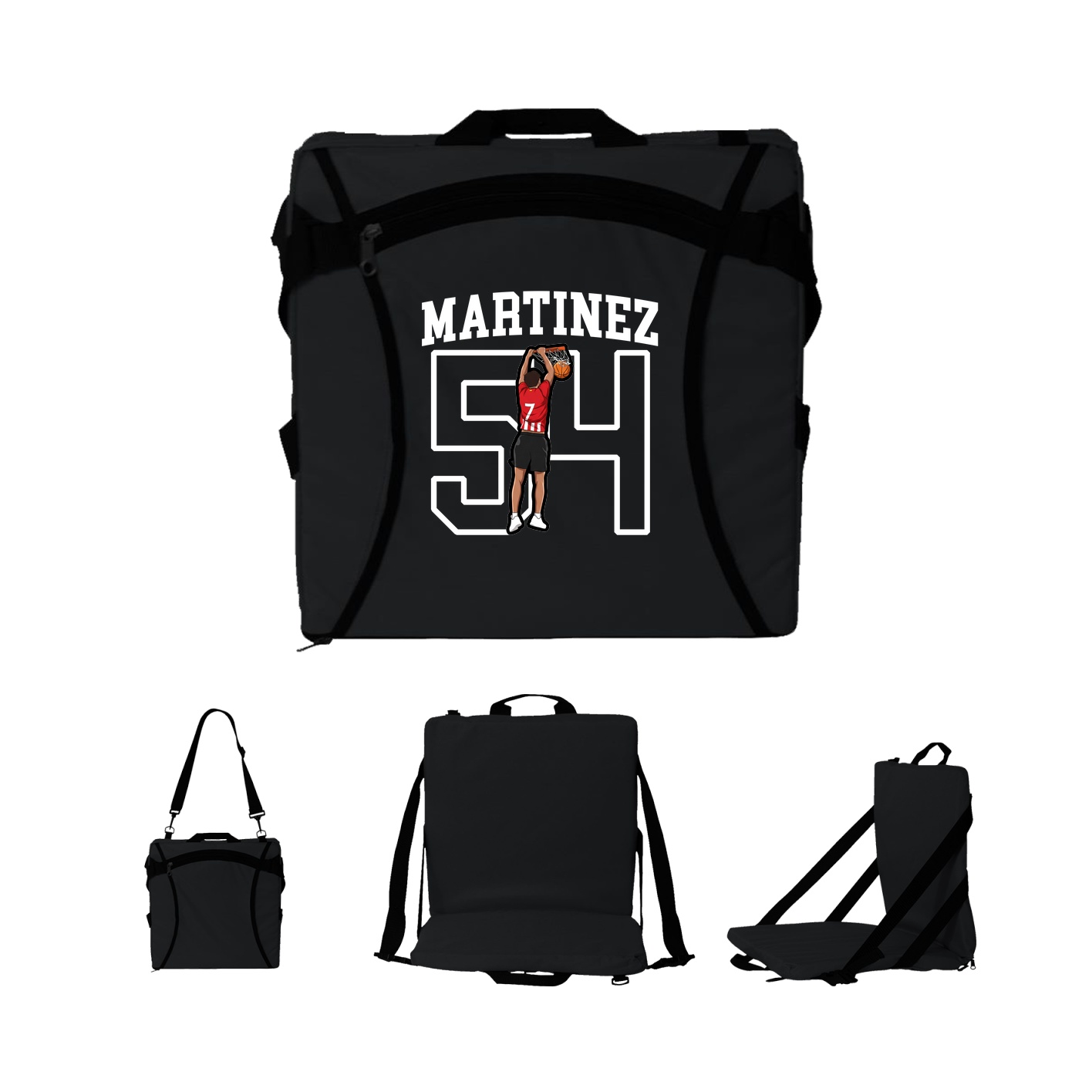 Folding Stadium Seat — Shirsey in Black