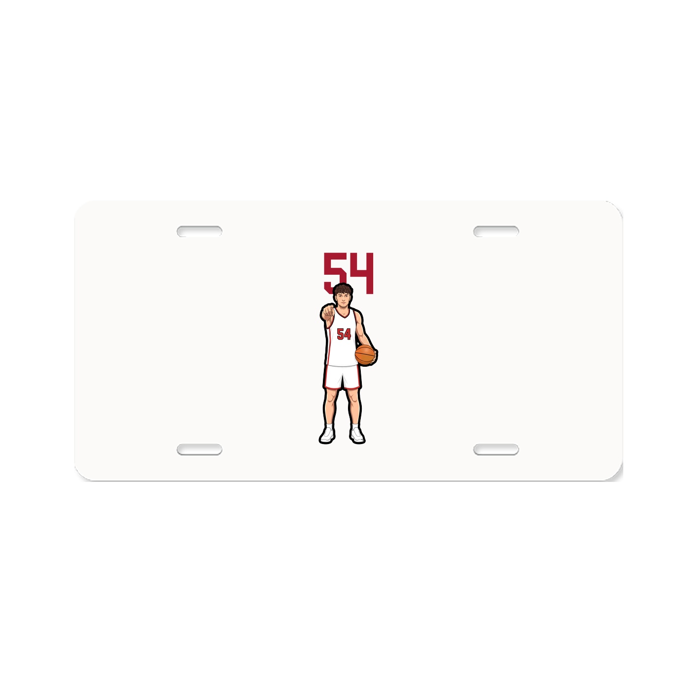 License Plate — Number Top in Classic