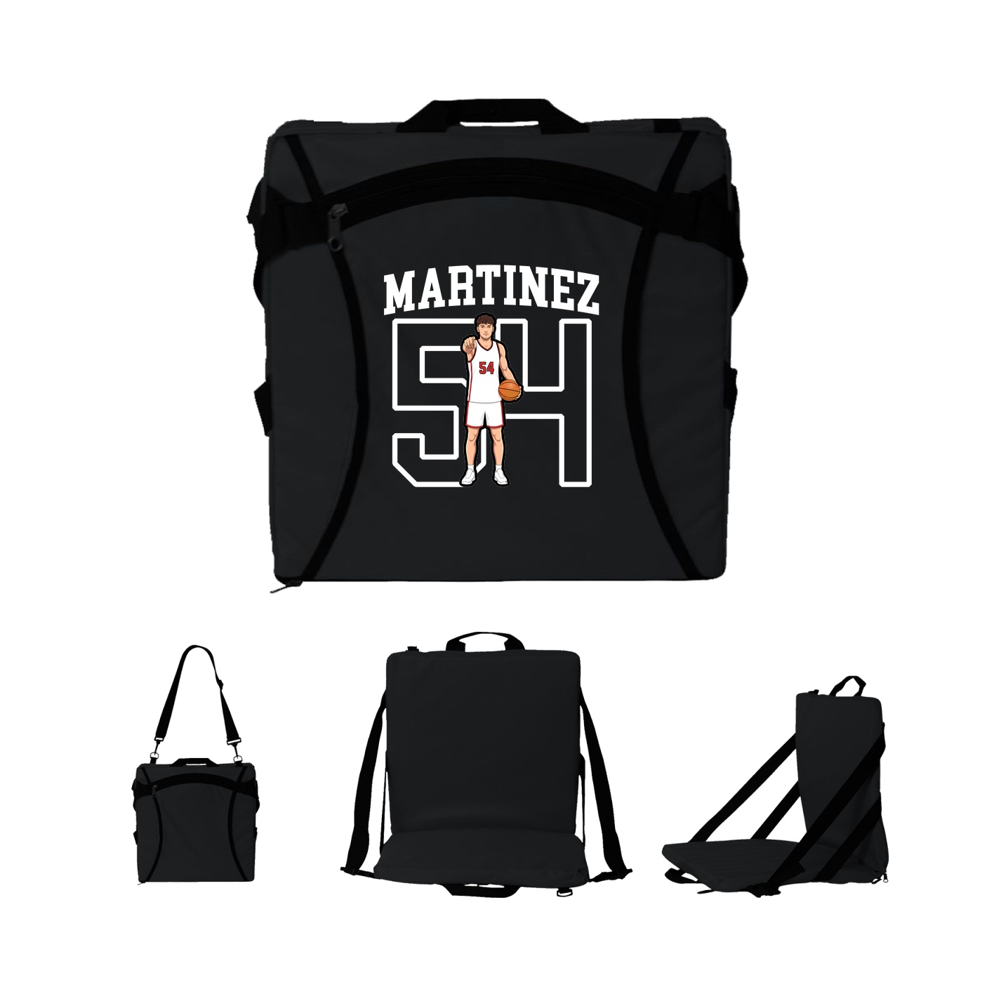 Folding Stadium Seat — Shirsey in Black