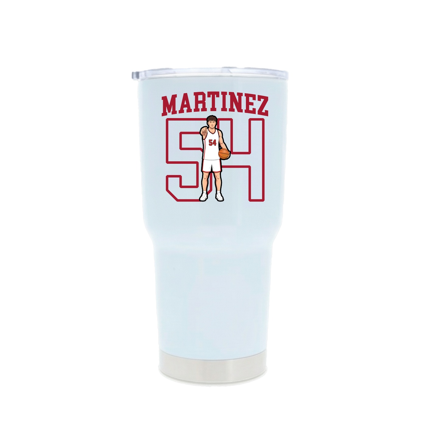 30oz Stainless Steel Tumbler — Shirsey in White