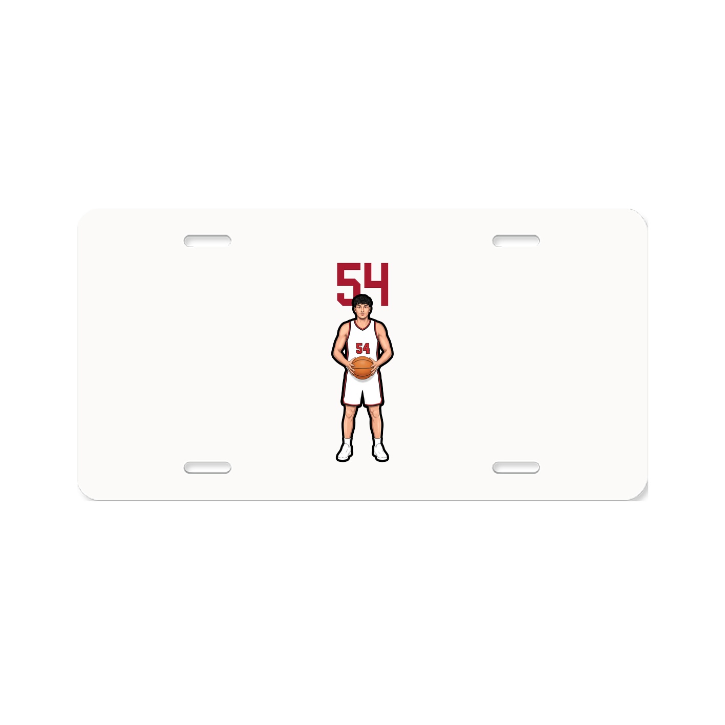 License Plate — Number Top in Classic