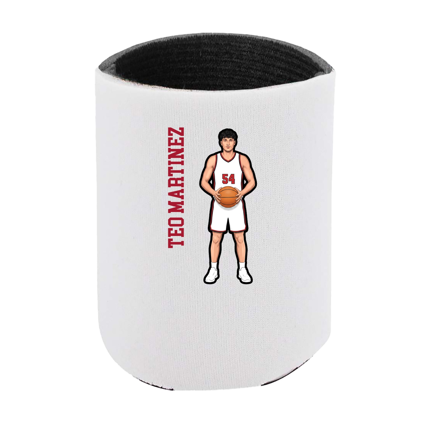 Can Holder — Name Vertical in White