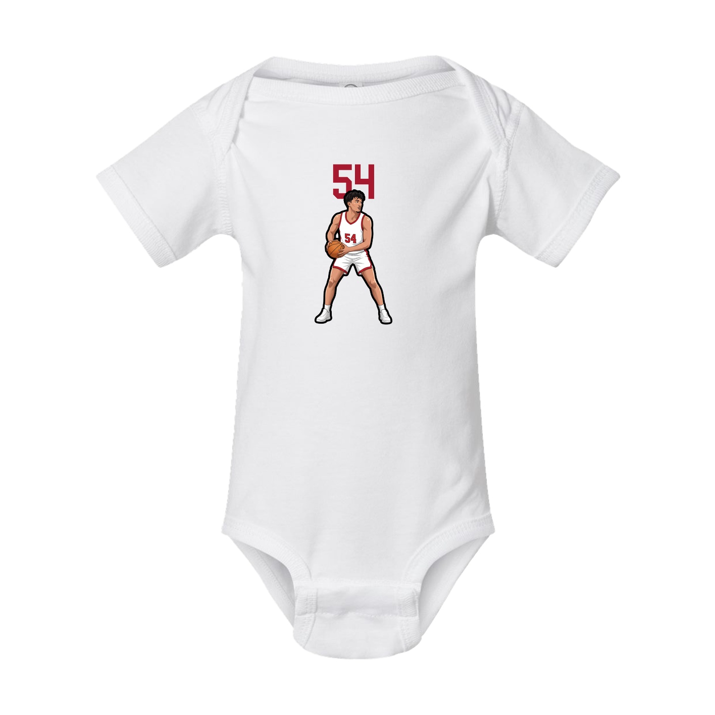 Baby Onesie — Number Top in White