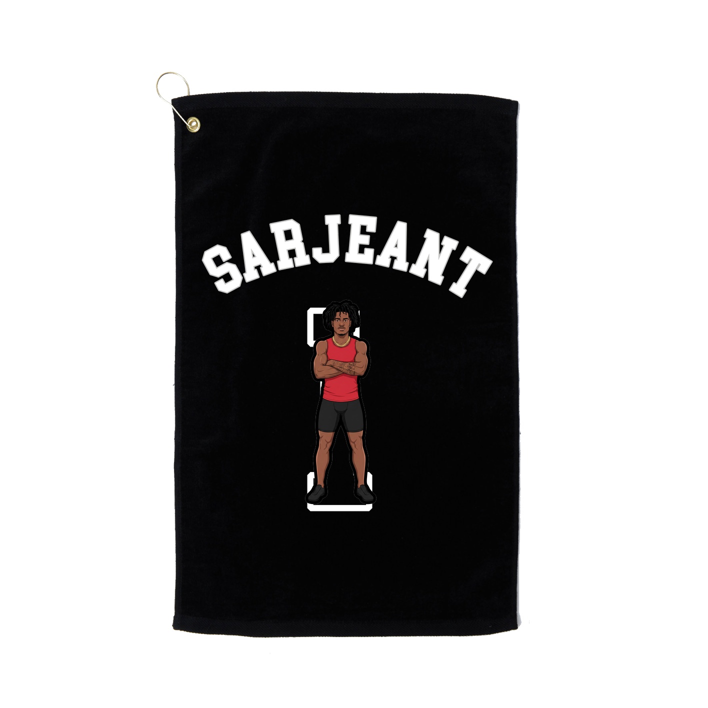 Golf Towel — Shirsey Arch in Black