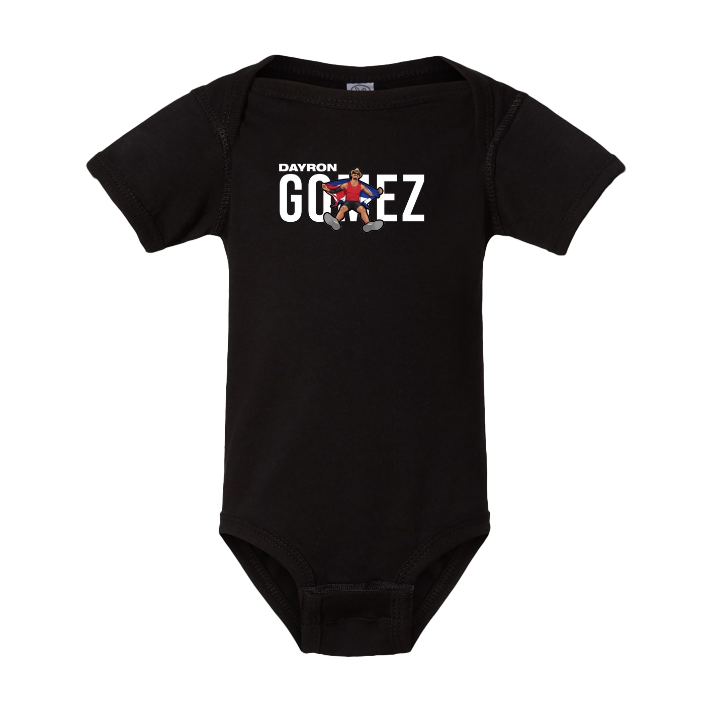 Baby Onesie — Player Name in Black