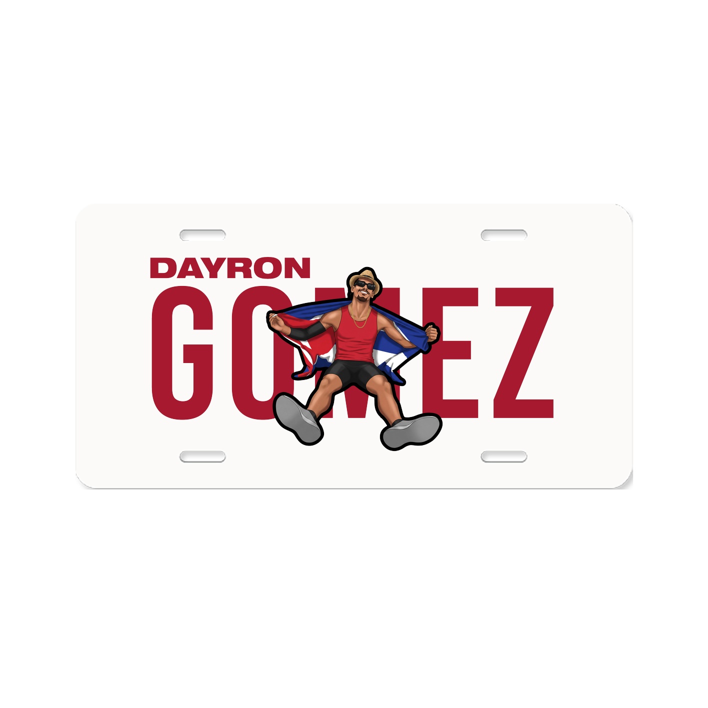 License Plate — Player Name in Classic